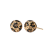 Hillberg & Berk Medium Sparkle Ball™ Stud Earrings - Leopard