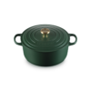Le Creuset 6.7L Round Dutch Oven Forêt Light Gold Knob